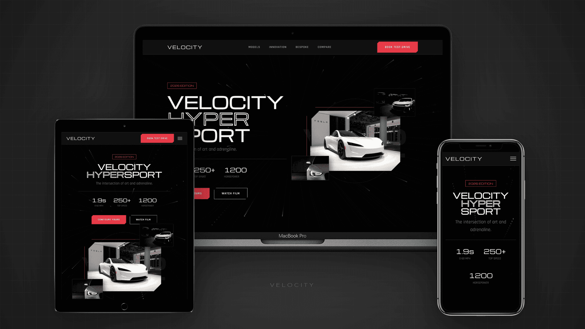 Velocity — Цифровий шоурум для автобізнесу (HTML/Tailwind) - Лендінг Website Template
