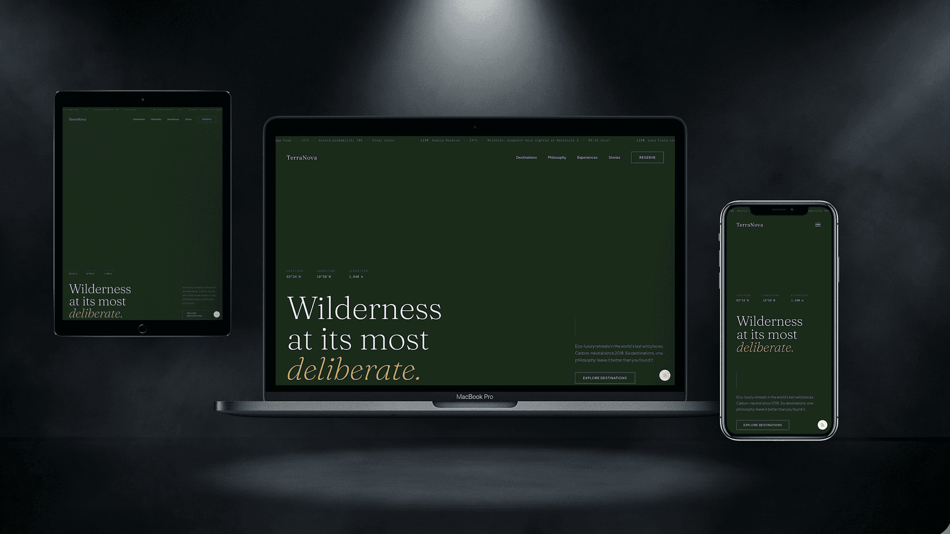 TerraNova — Eco-Luxury Wilderness Retreats