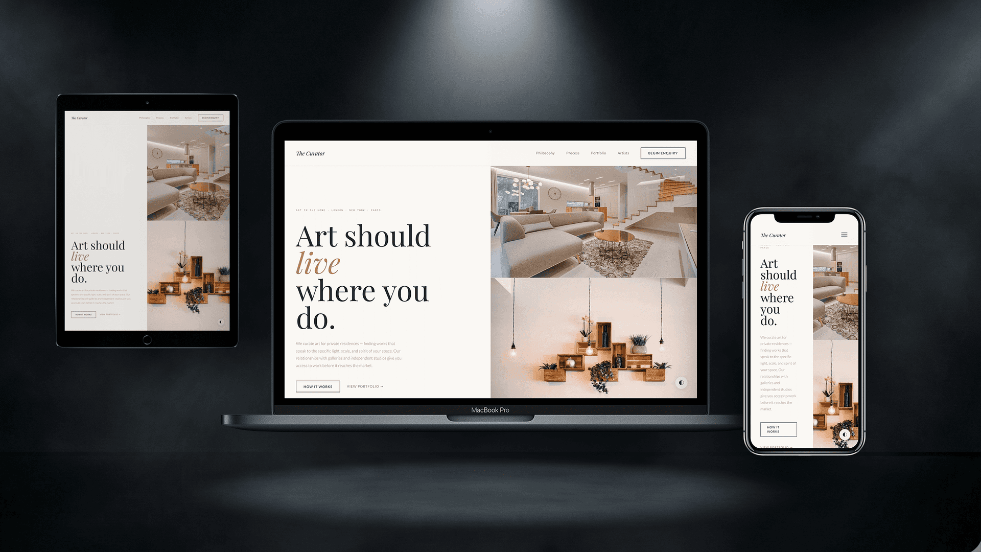 The Curator — Interior Art Curation & Advisory