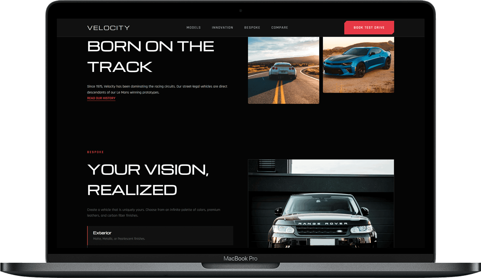 Velocity — Цифровий шоурум для автобізнесу (HTML/Tailwind) gallery image 3