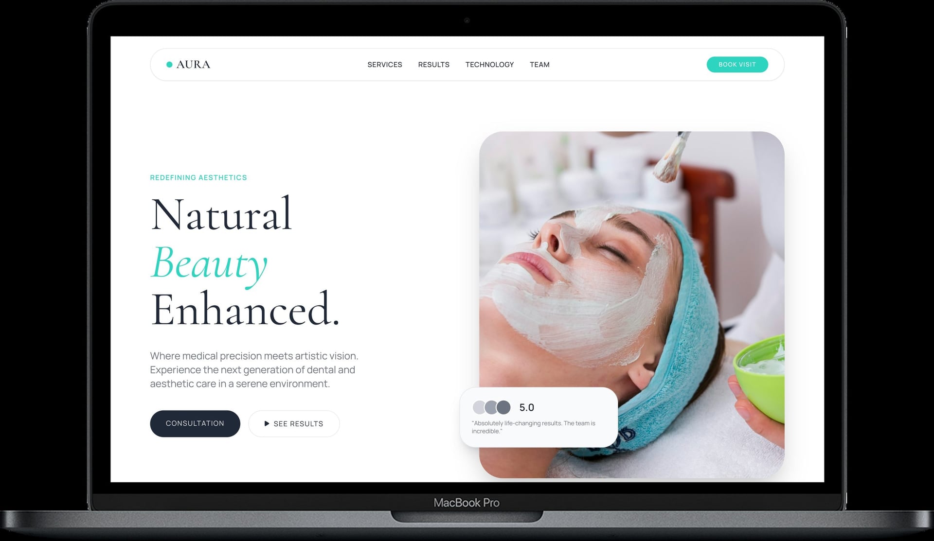 LUMINA — Сайт естетичної медицини та стоматології gallery image 1