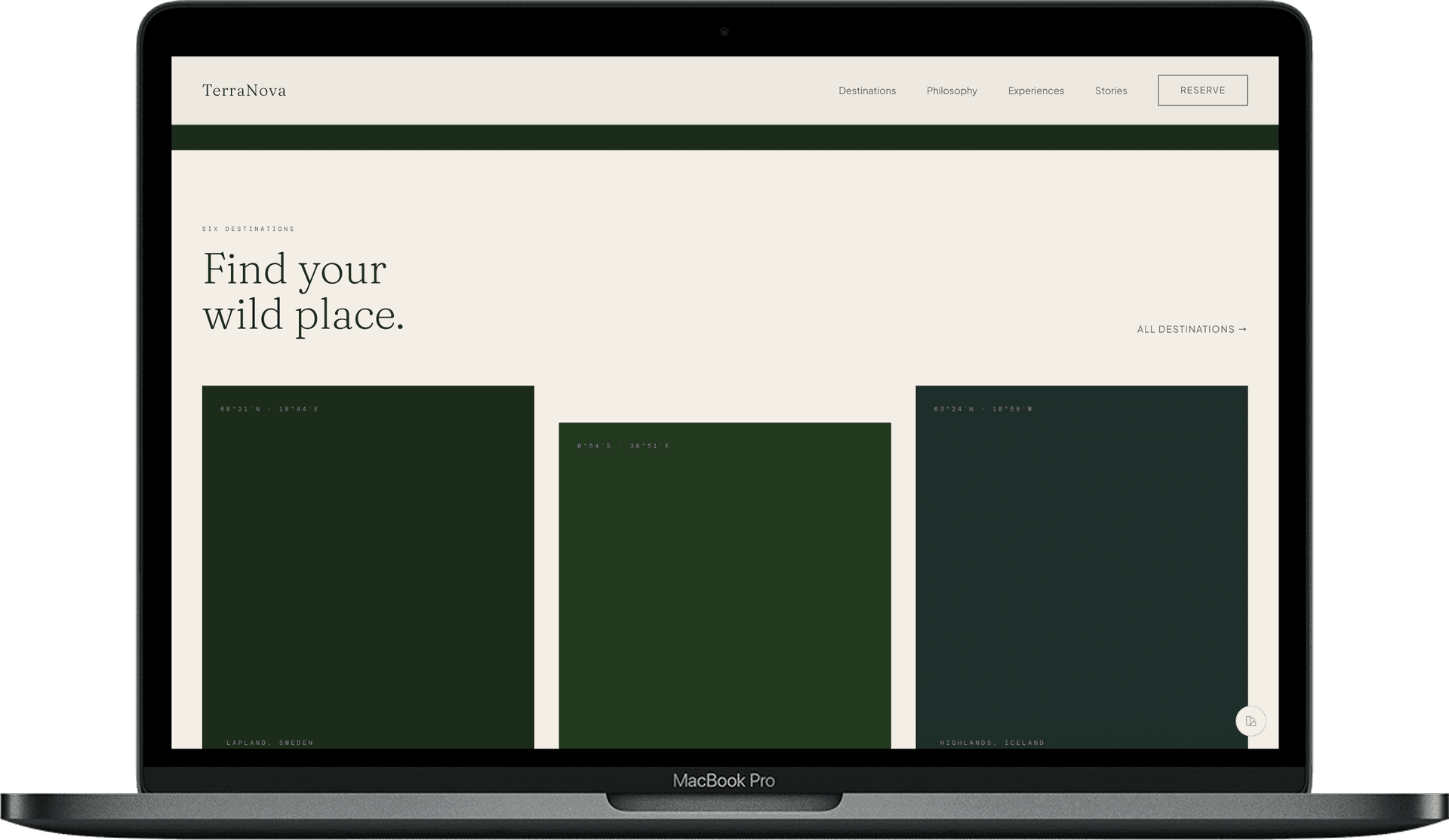 TerraNova — Eco-Luxury Retreat Website Template | Wilderness Lodge & Eco-Tourism gallery image 3