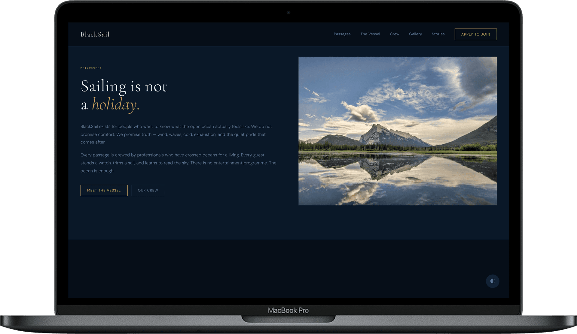 BlackSail — Sailing Expedition Website Template | Blue-Water Voyages & Adventure gallery image 3