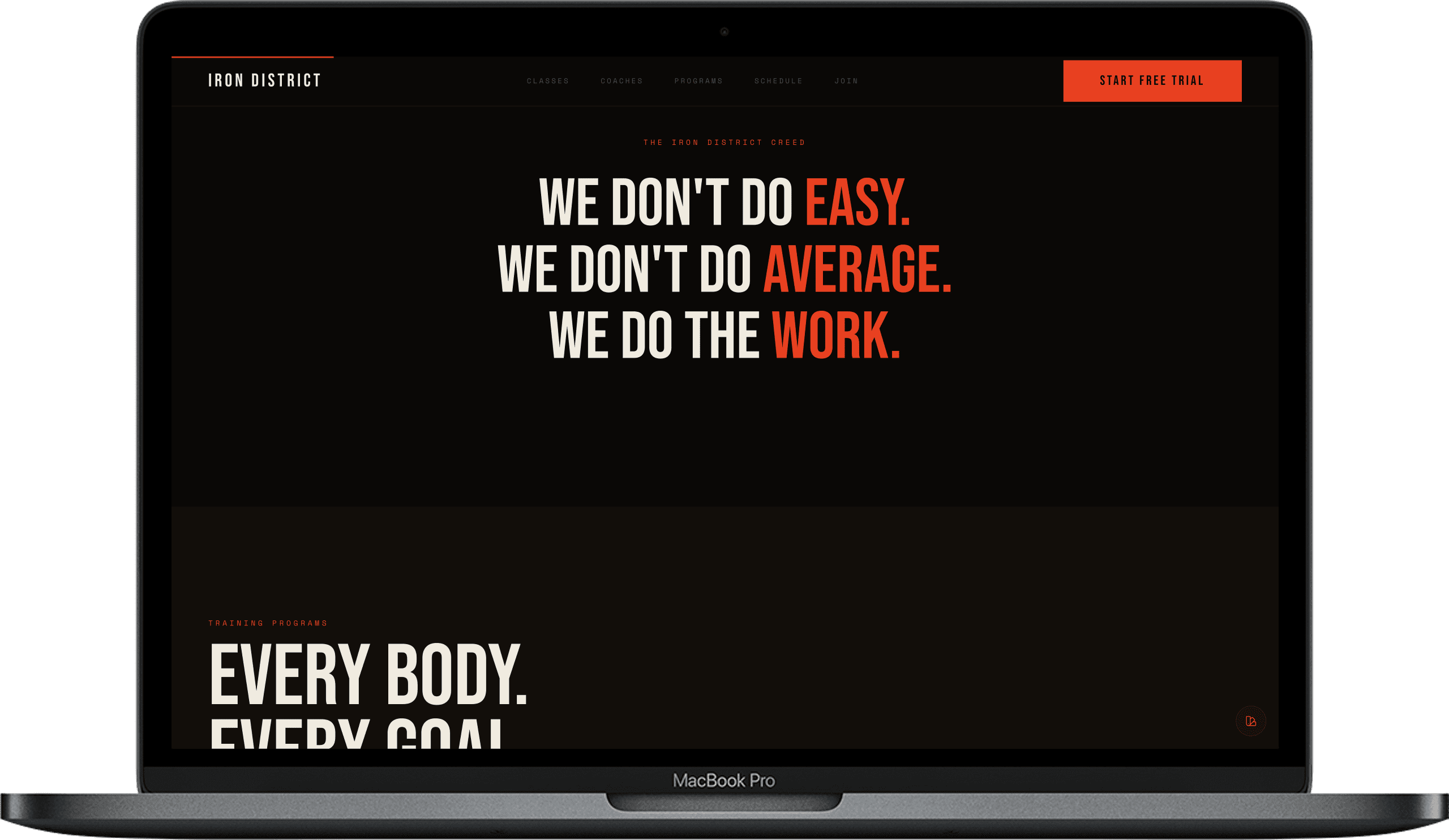 IRON DISTRICT — Gym & CrossFit Website Template | Elite Strength Training gallery image 2