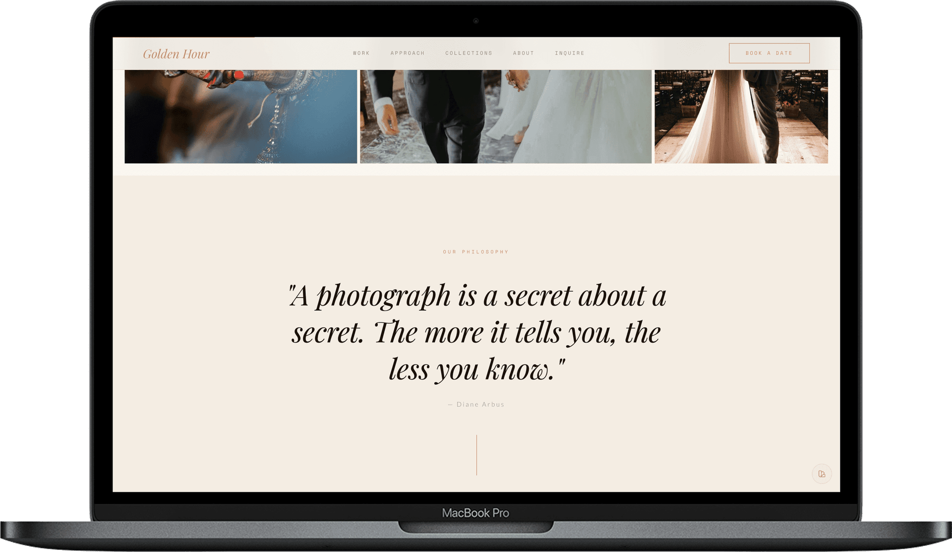 Golden Hour — Шаблон сайта свадебного фотографа | Плёночная фотостудия gallery image 2