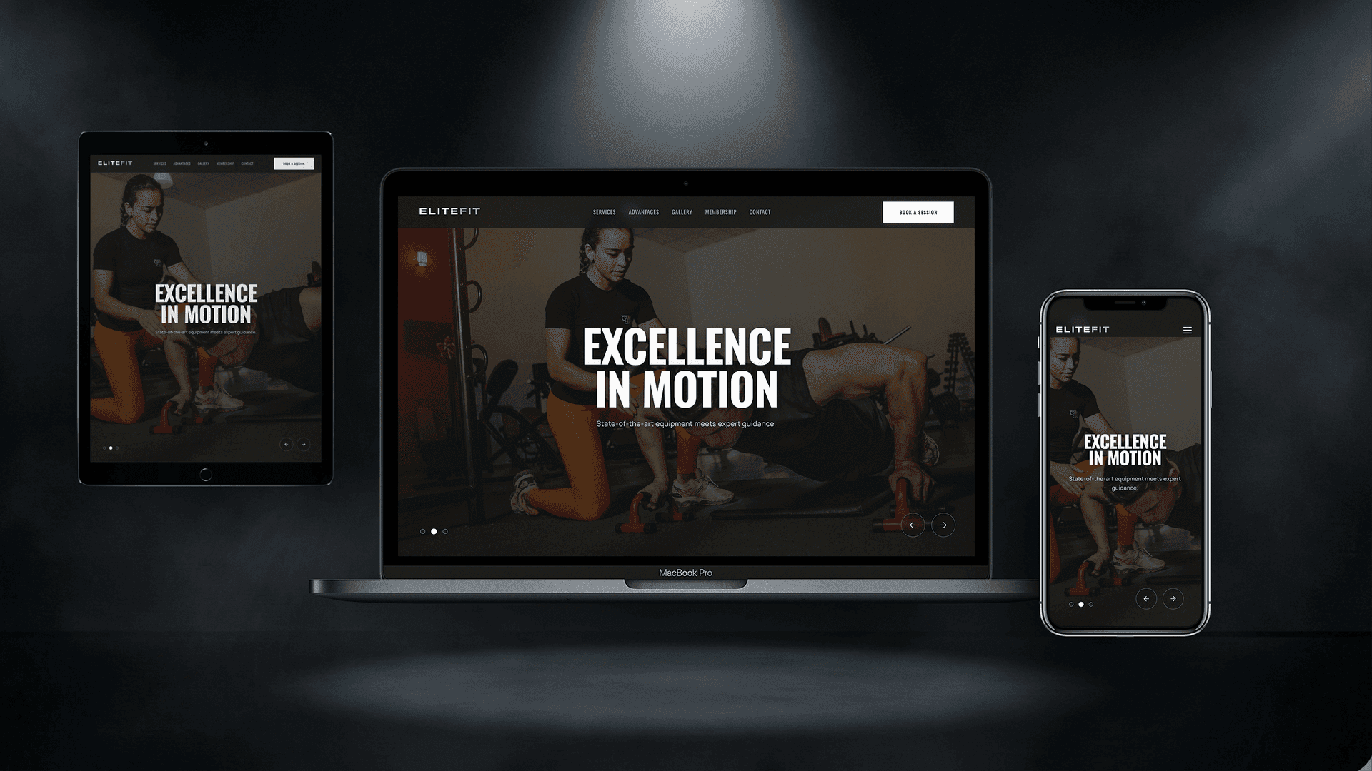 EliteFit — Преміум сайт для фітнес-клубу та спортзалу - Лендінг Website Template