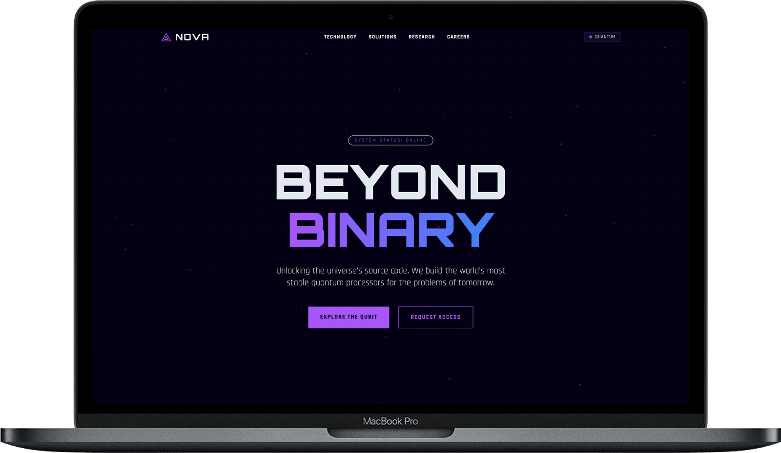 Nova Quantum — Сайт для AI та квантових технологій gallery image 1