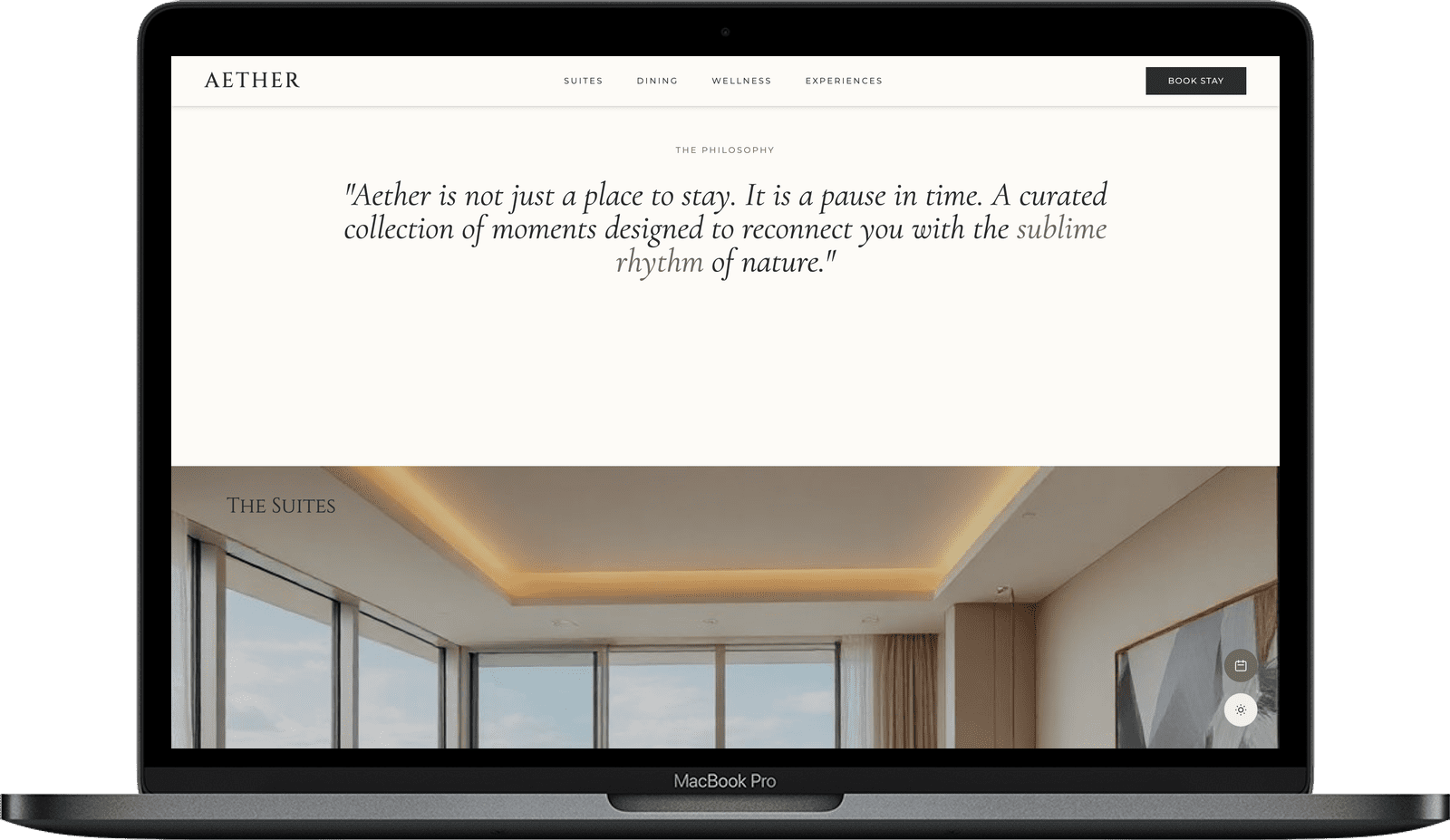 AETHER — Преміум шаблон для бутик-готелів та апартаментів gallery image 2