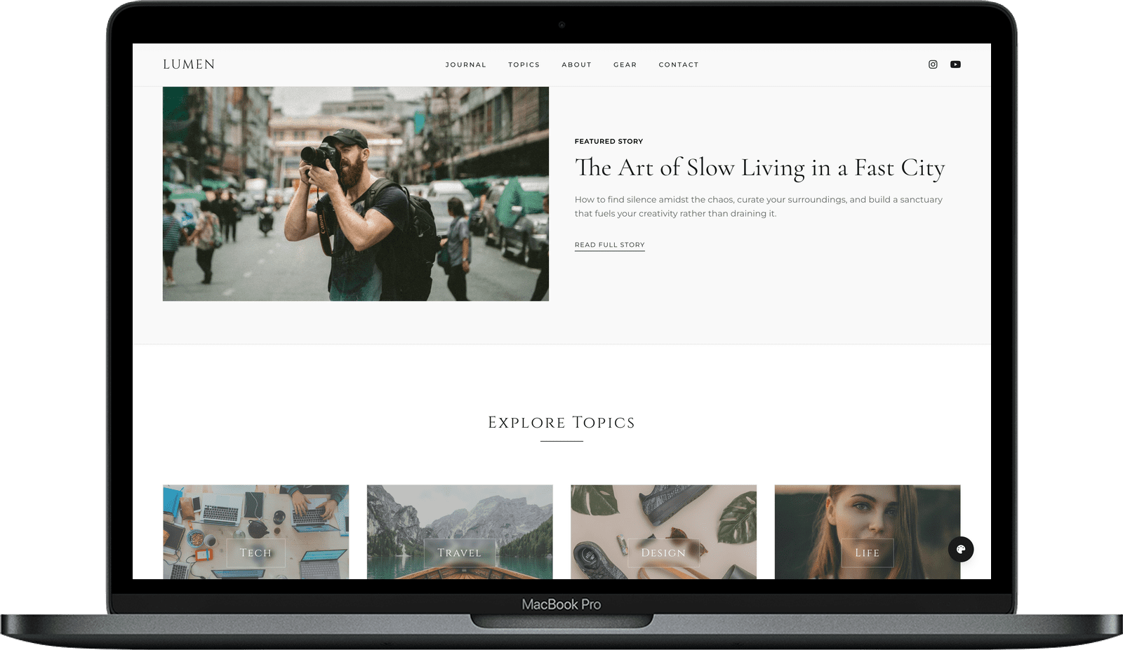 LUMEN — Журнальний шаблон для портфоліо та блогу gallery image 2