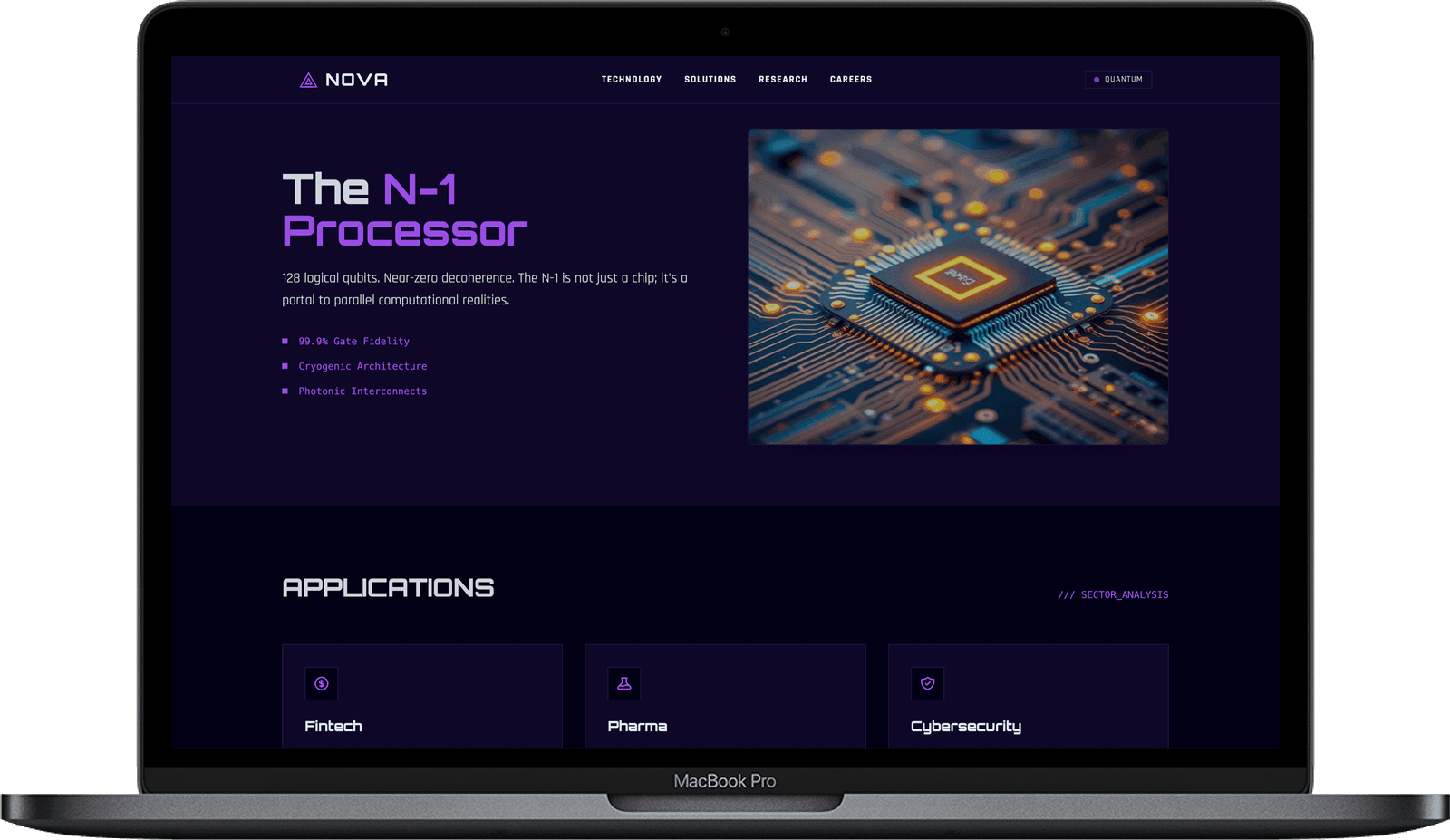 Nova Quantum — Сайт для AI та квантових технологій gallery image 2