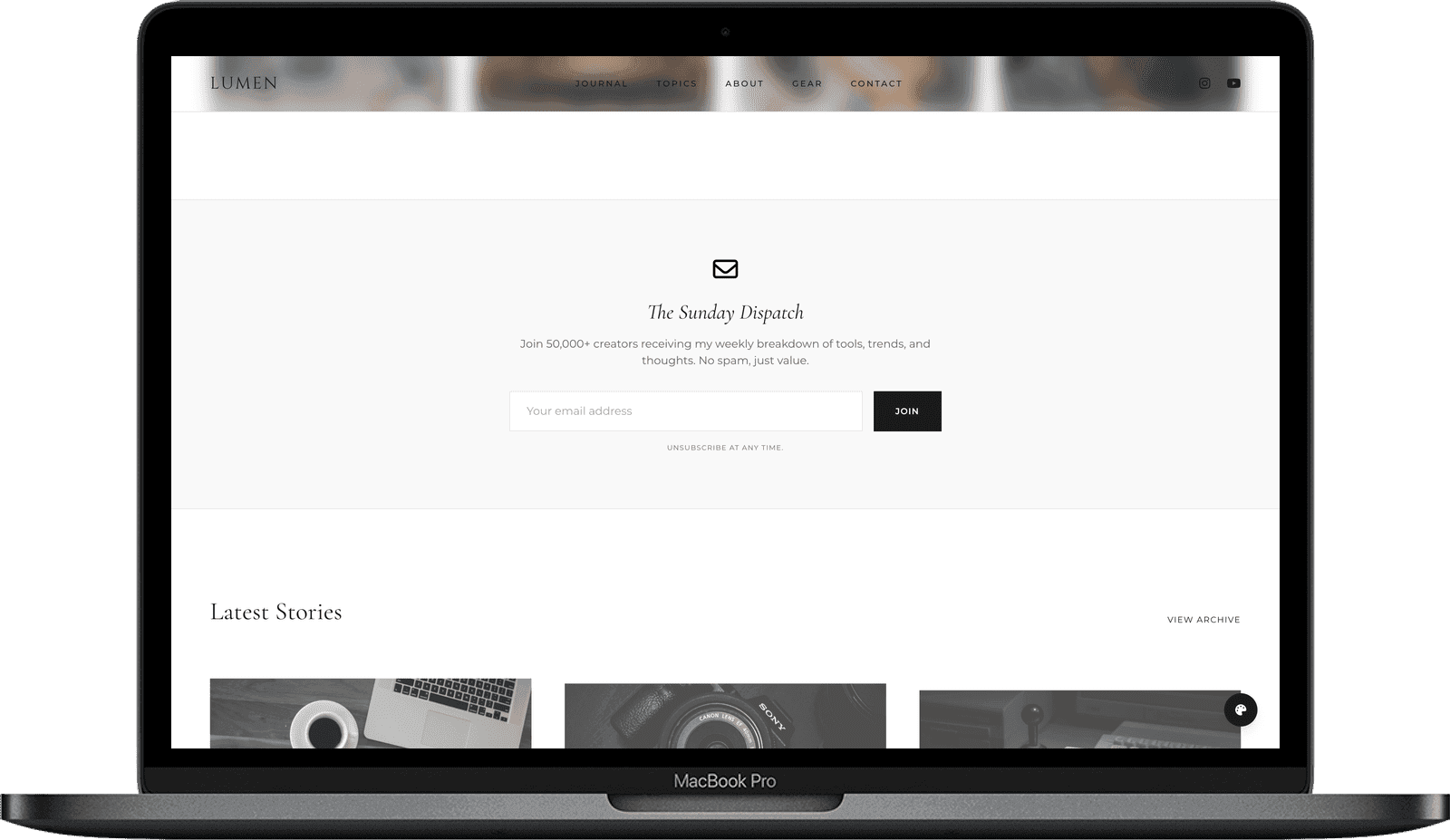 LUMEN — Журнальний шаблон для портфоліо та блогу gallery image 3