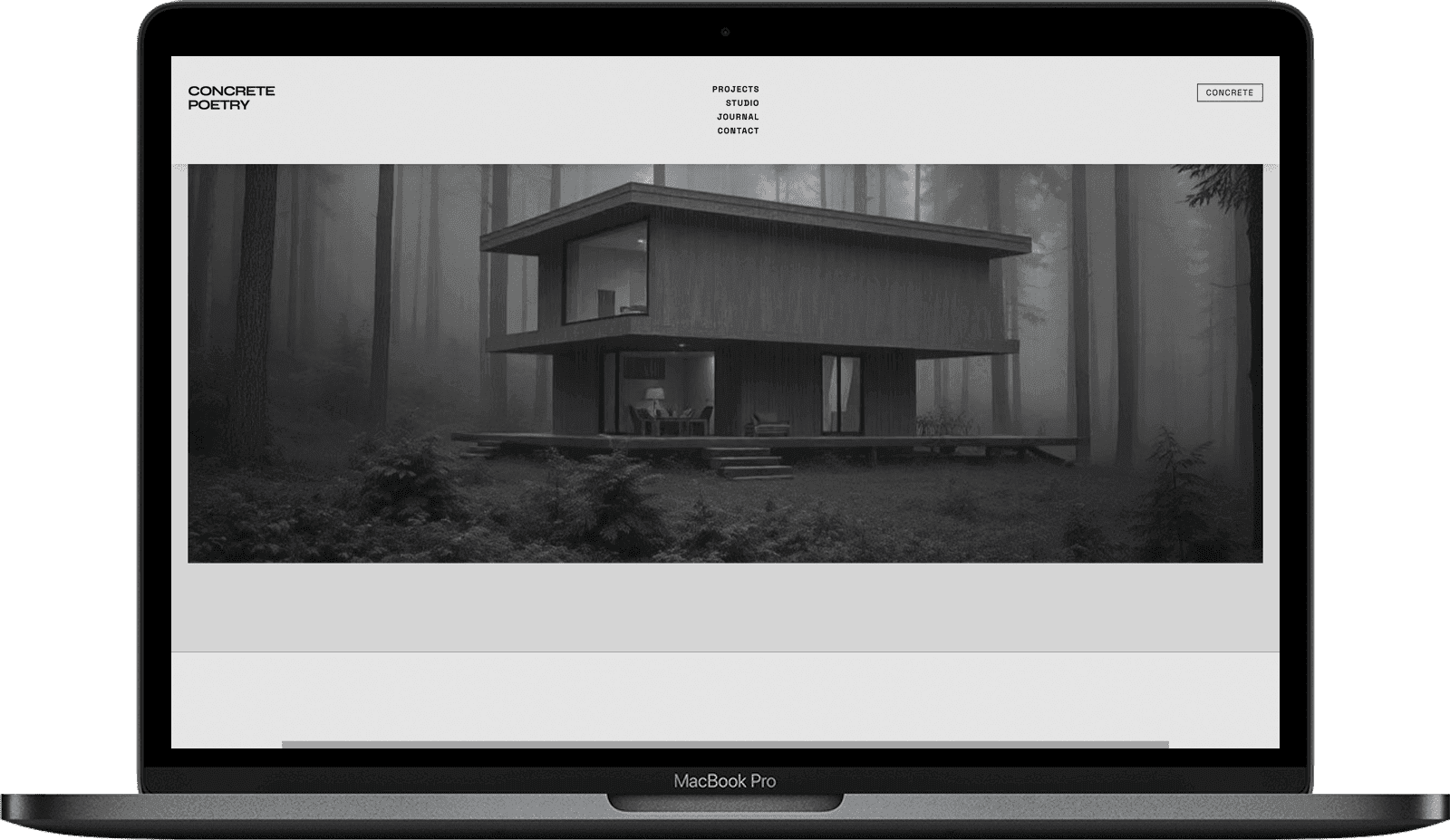 Concrete Poetry — Бруталізм та Архітектура (HTML/Tailwind) gallery image 3