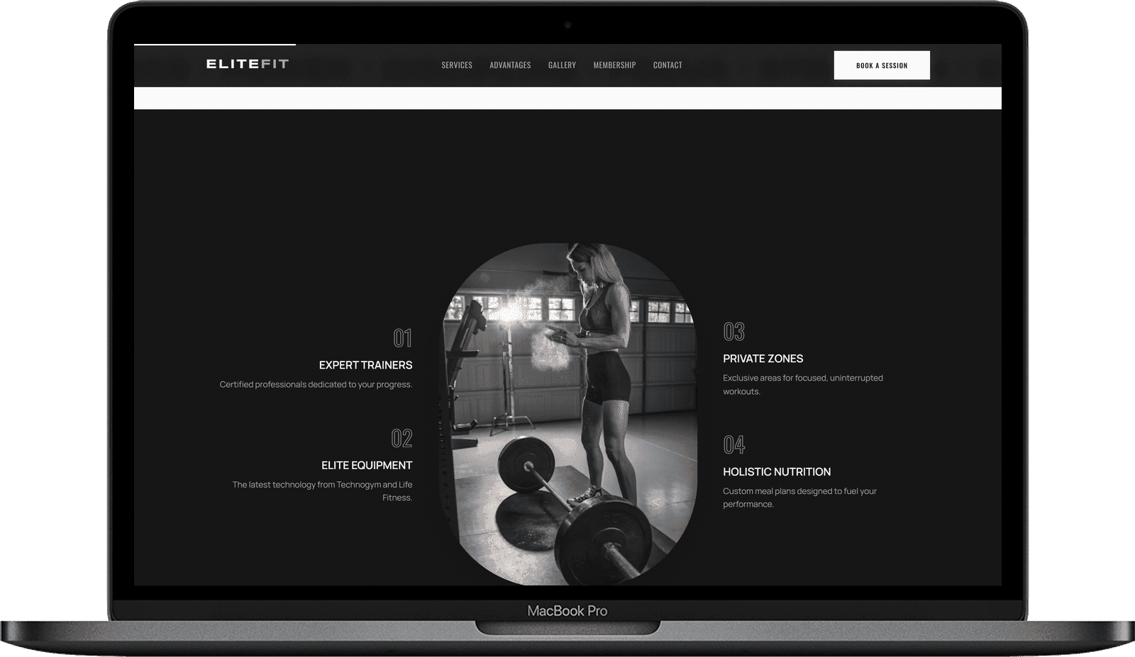 EliteFit — Преміум сайт для фітнес-клубу та спортзалу gallery image 3