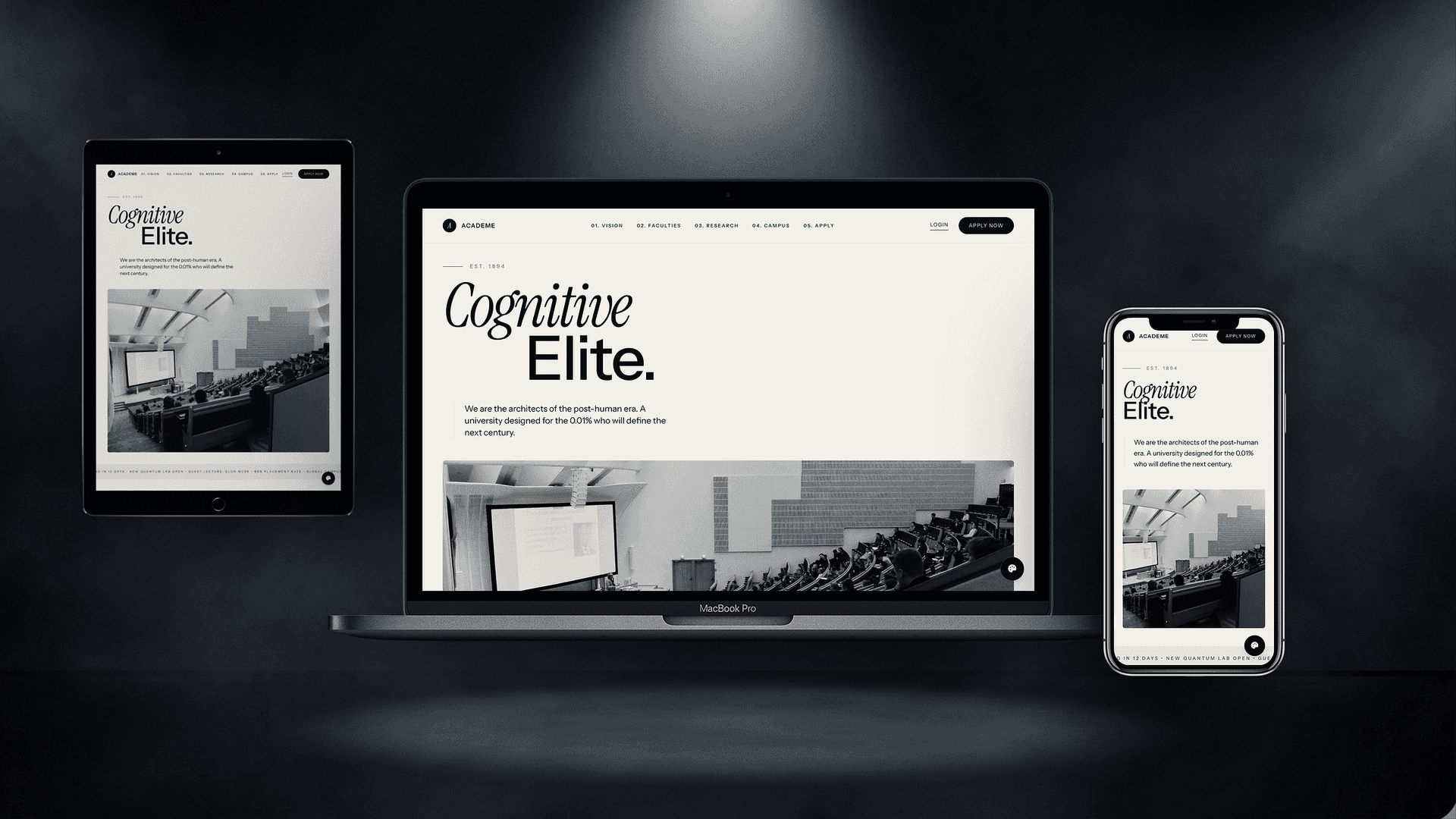 ACADEME — Елітний шаблон університету та наукового центру - Корпоративний Website Template