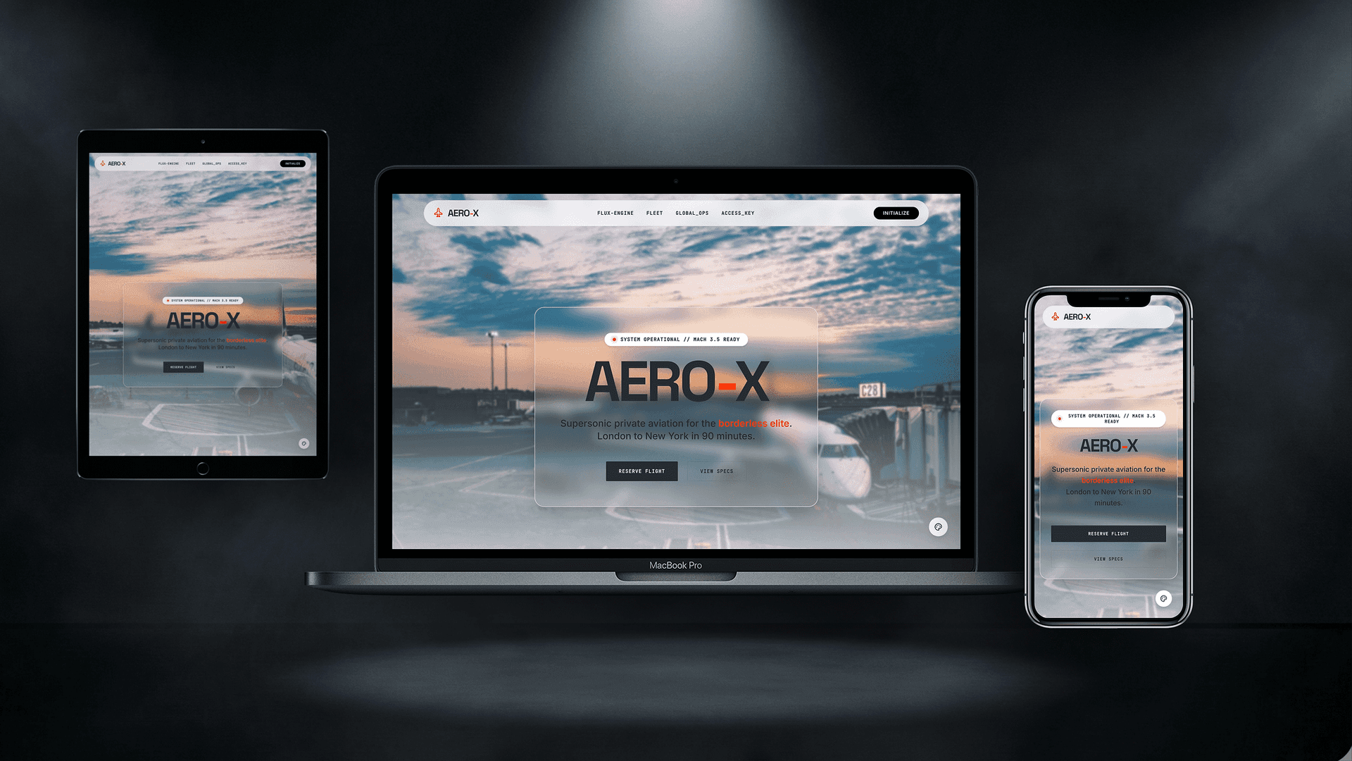 AERO-X — Шаблон для приватної авіації та чартерів - Корпоративний Website Template