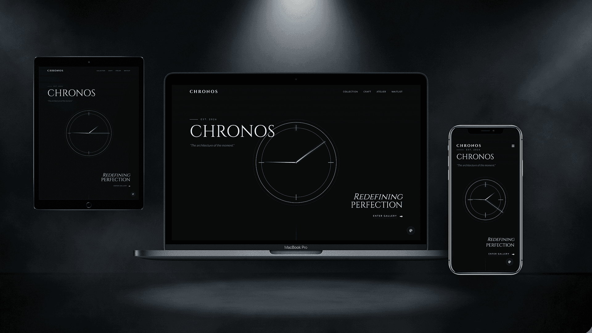 CHRONOS — Преміум лендінг для годинників (HTML) - Лендінг Website Template