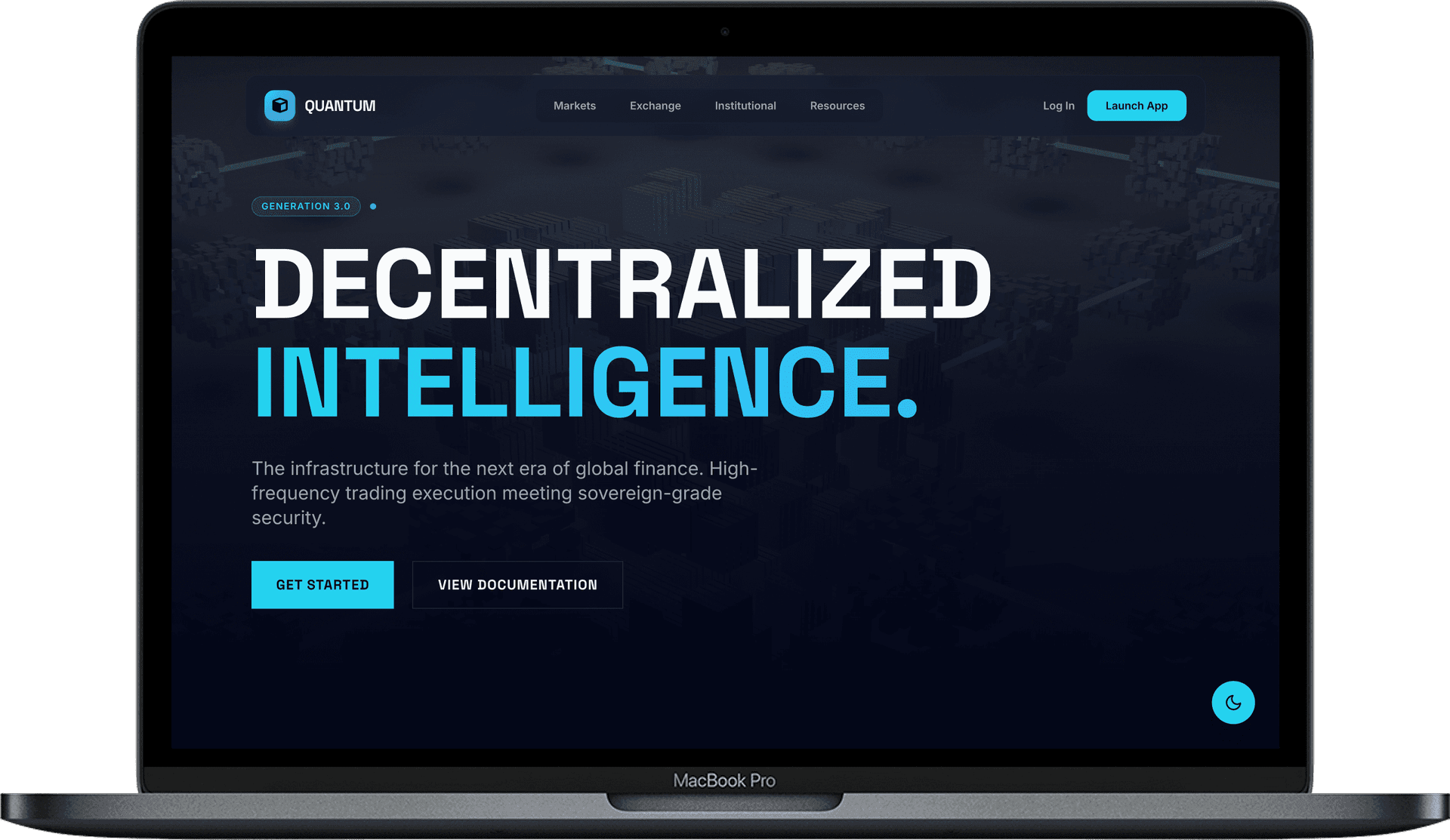 QUANTUM — Шаблон криптобіржі та фінтех-платформи gallery image 1