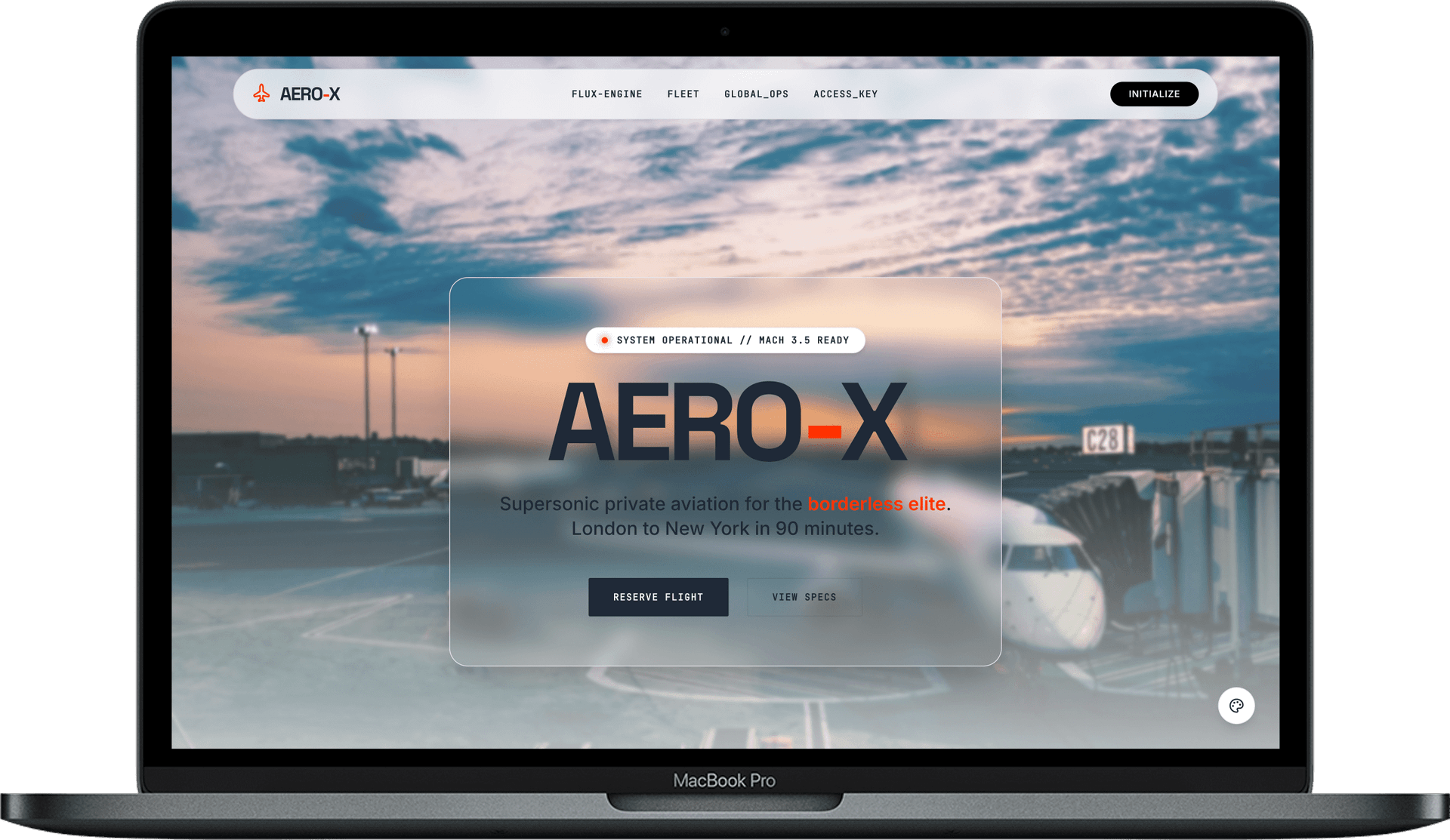 AERO-X — Шаблон для приватної авіації та чартерів gallery image 1