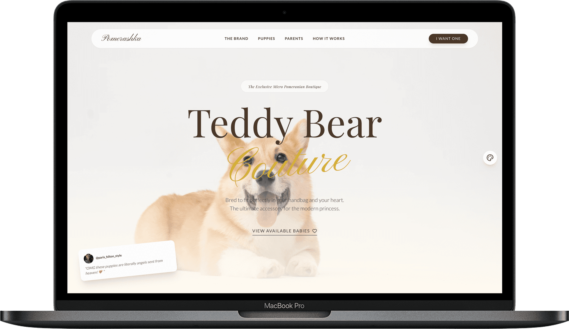 Canine World — Гламурний шаблон для бутиків та краси gallery image 1