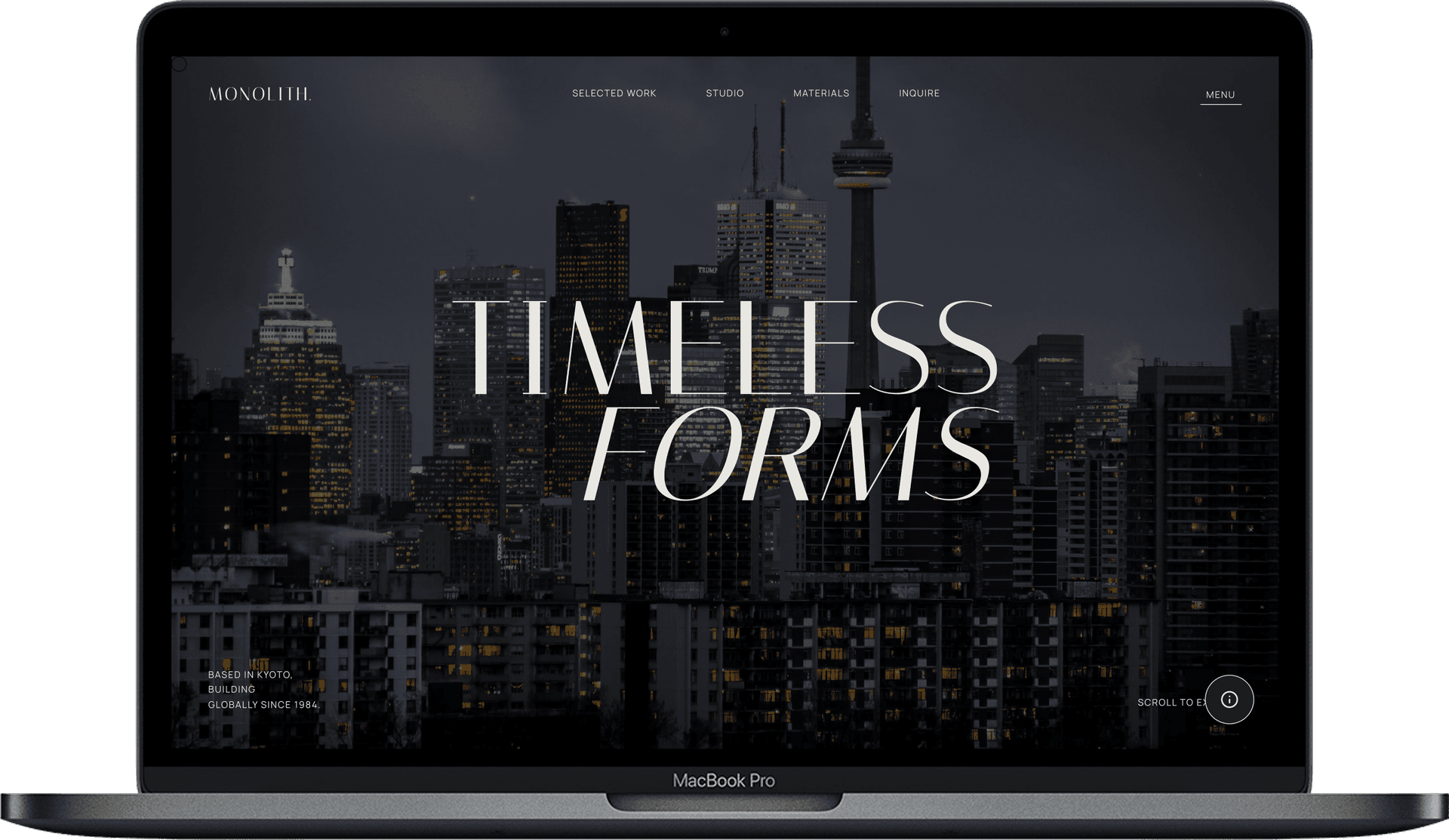Obelisk Core — Бруталістичний шаблон портфоліо gallery image 1
