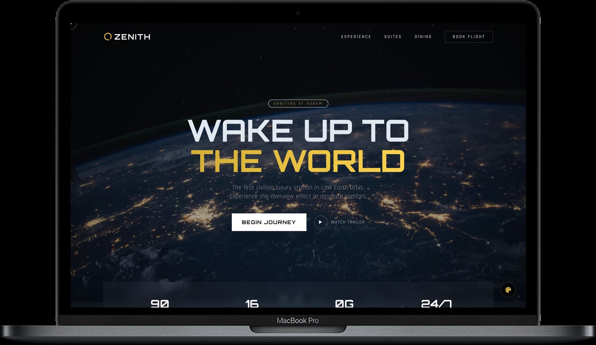 ZENITH — Футуристичний шаблон космічного готелю gallery image 1