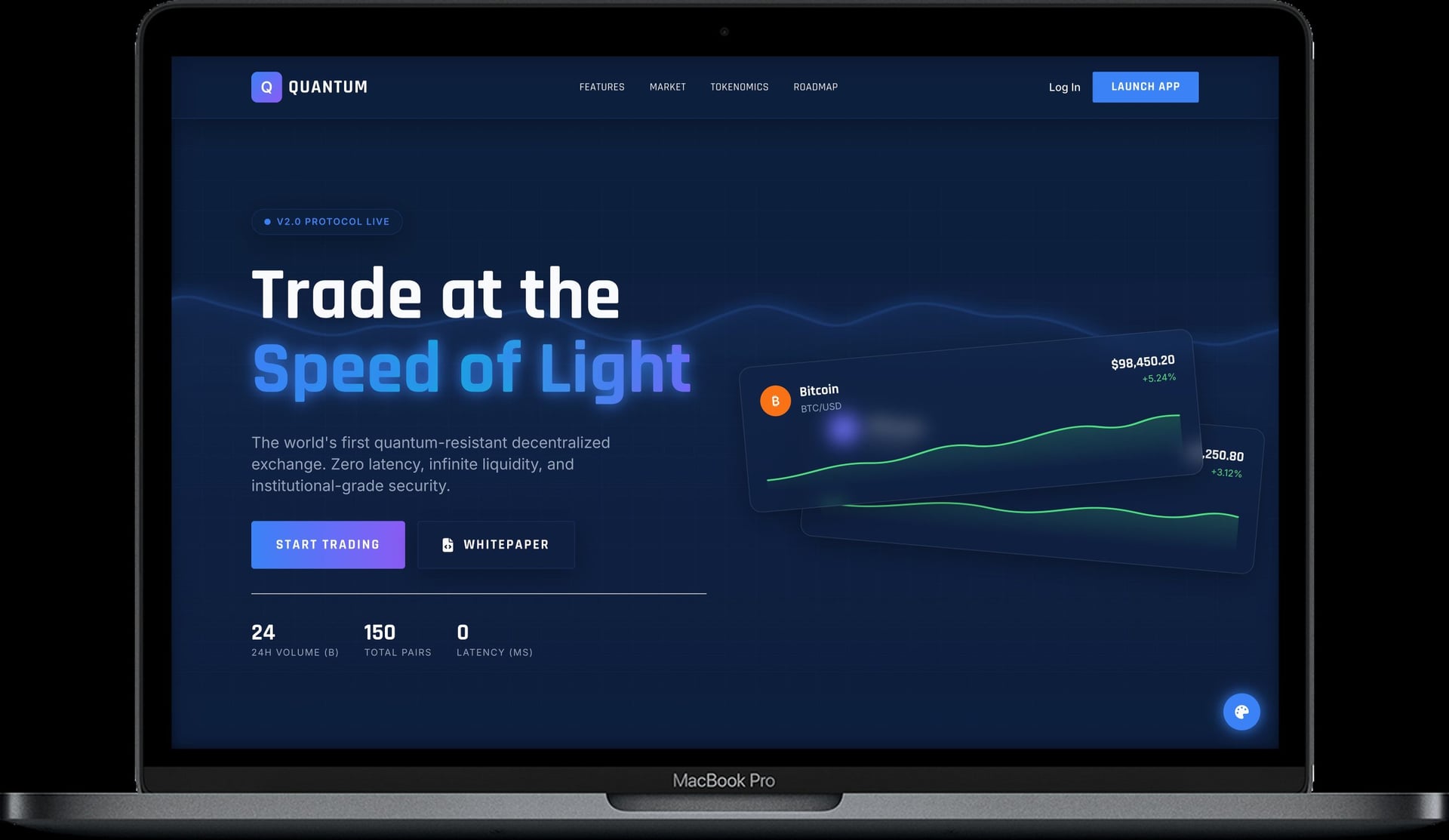 QUANTUM — Інтерфейс майбутнього для DeFi та Crypto gallery image 1
