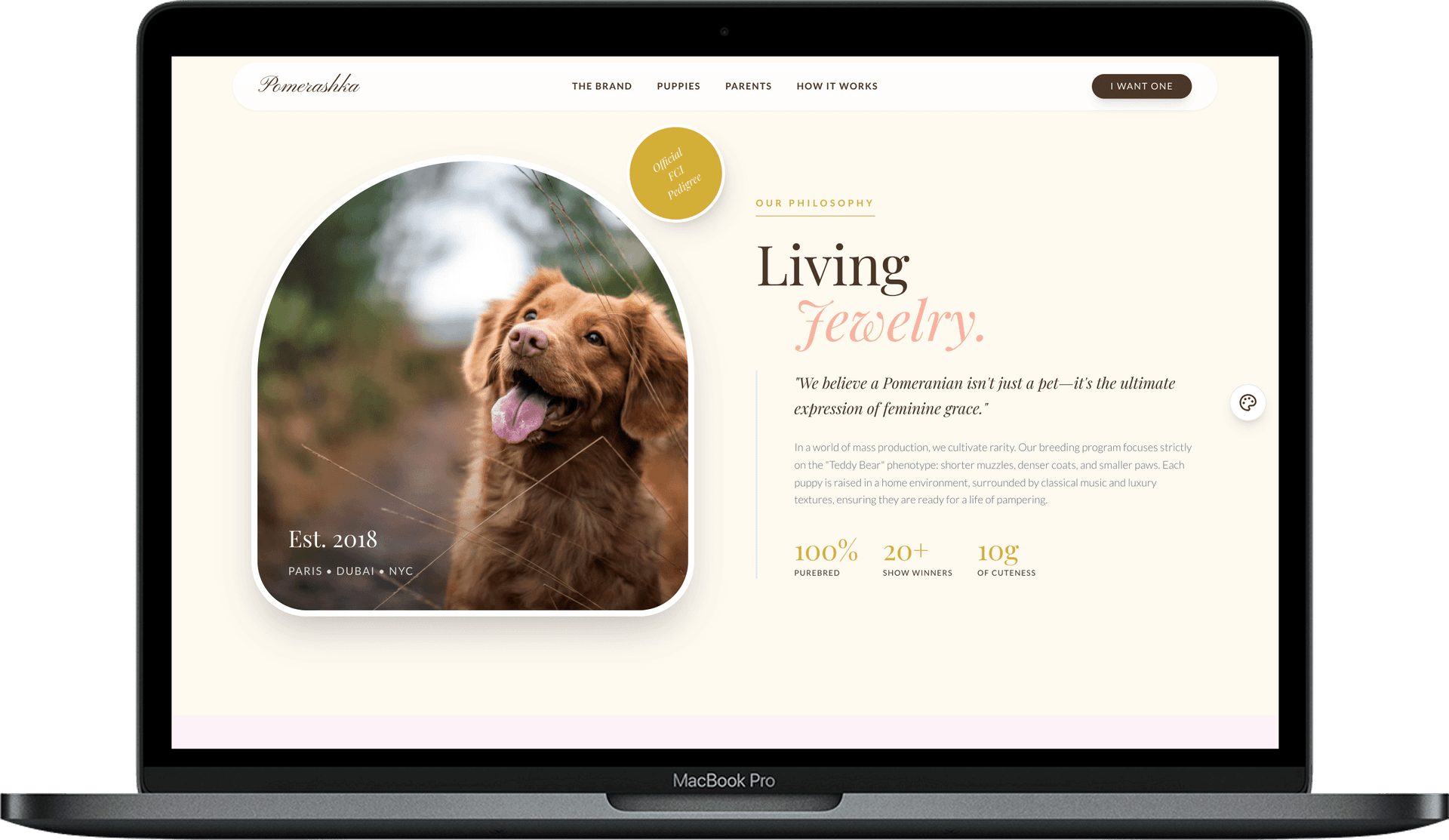 Canine World — Гламурний шаблон для бутиків та краси gallery image 2
