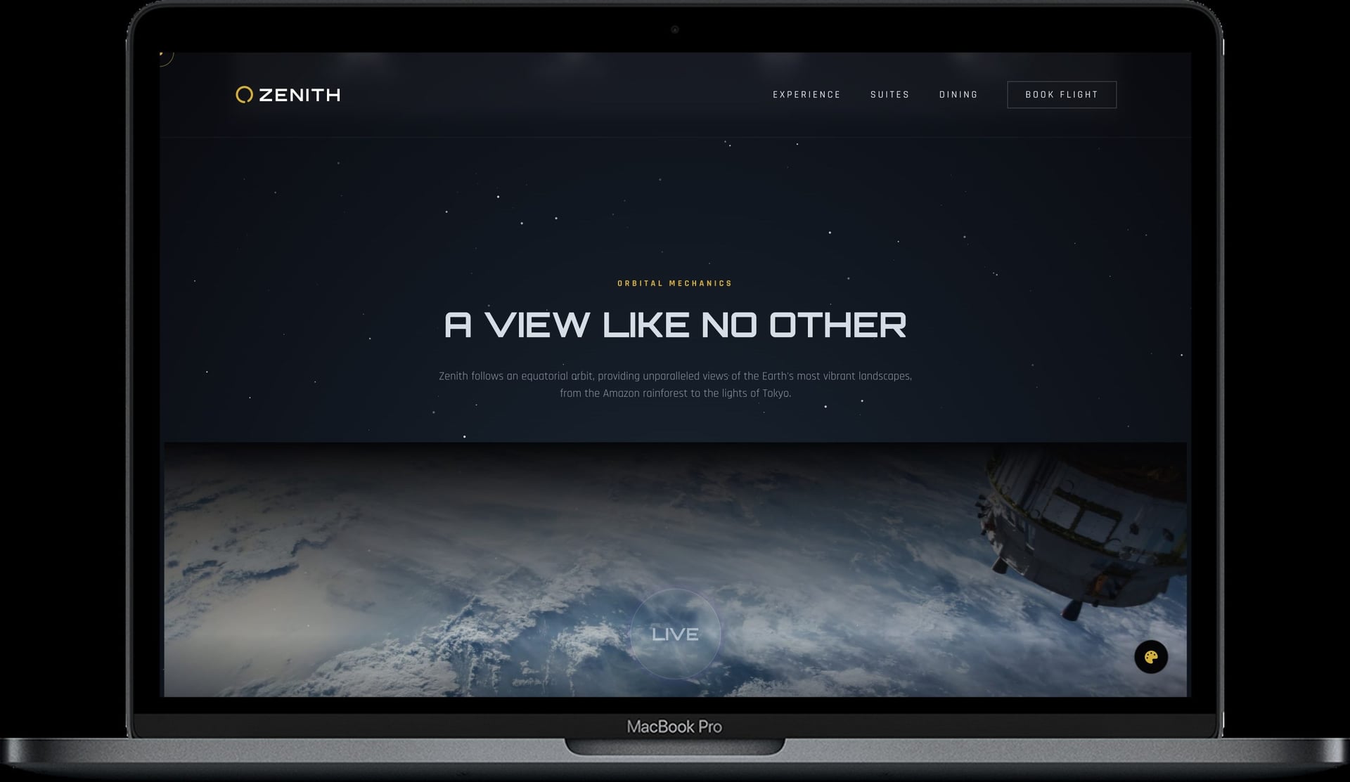 ZENITH — Футуристичний шаблон космічного готелю gallery image 2