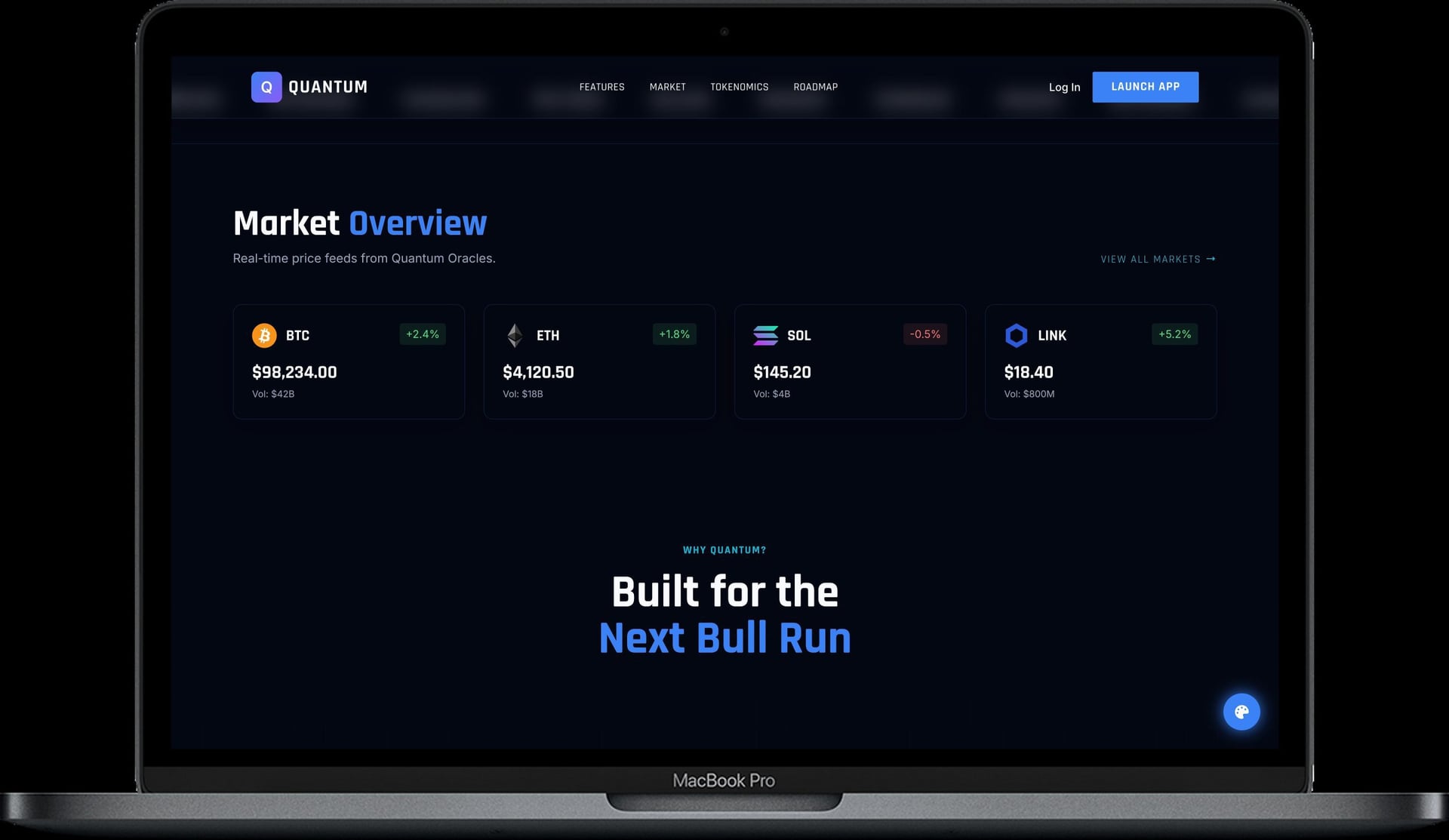 QUANTUM — Інтерфейс майбутнього для DeFi та Crypto gallery image 2