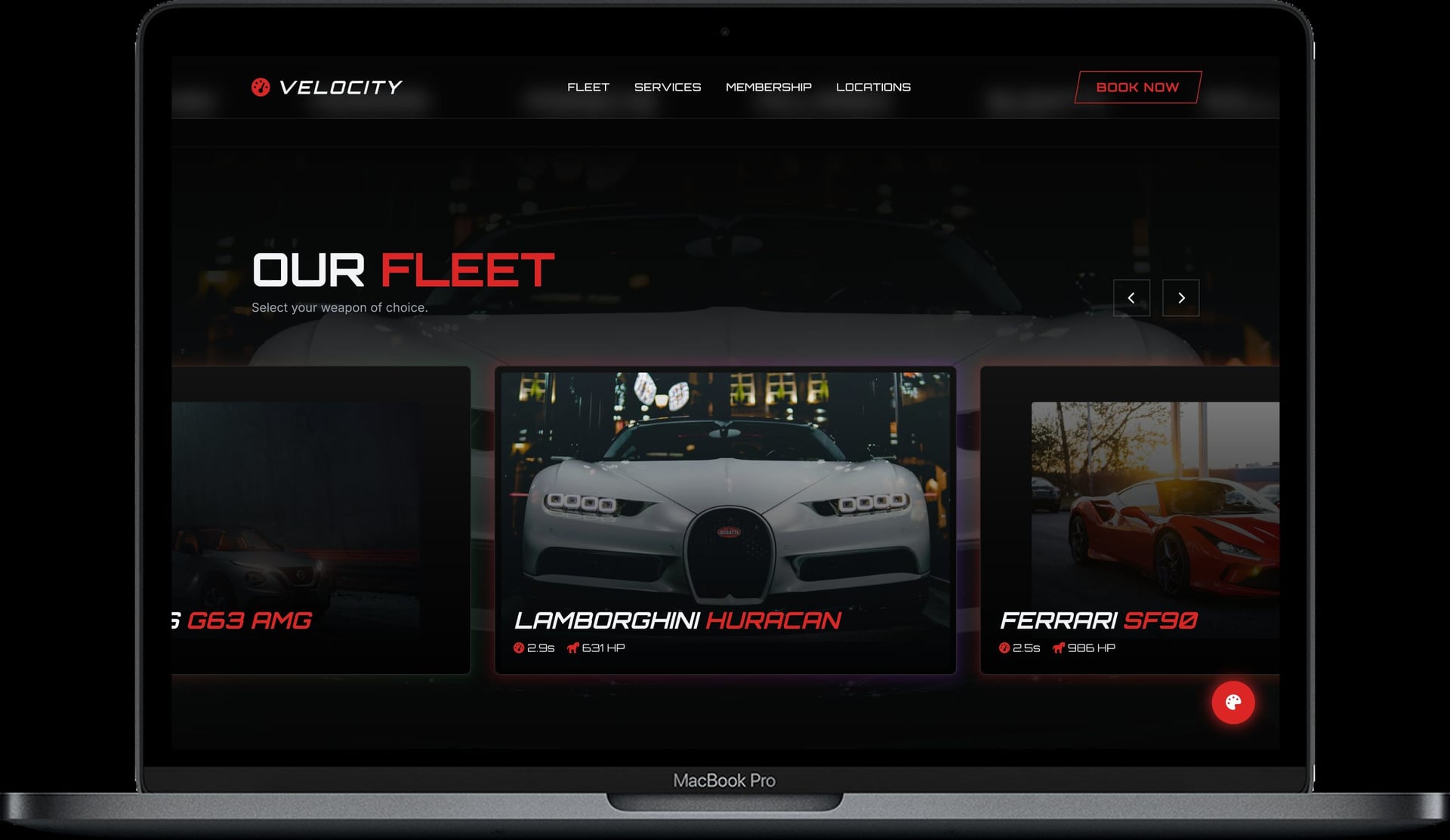 VELOCITY — Сайт для прокату авто та тюнінгу gallery image 2