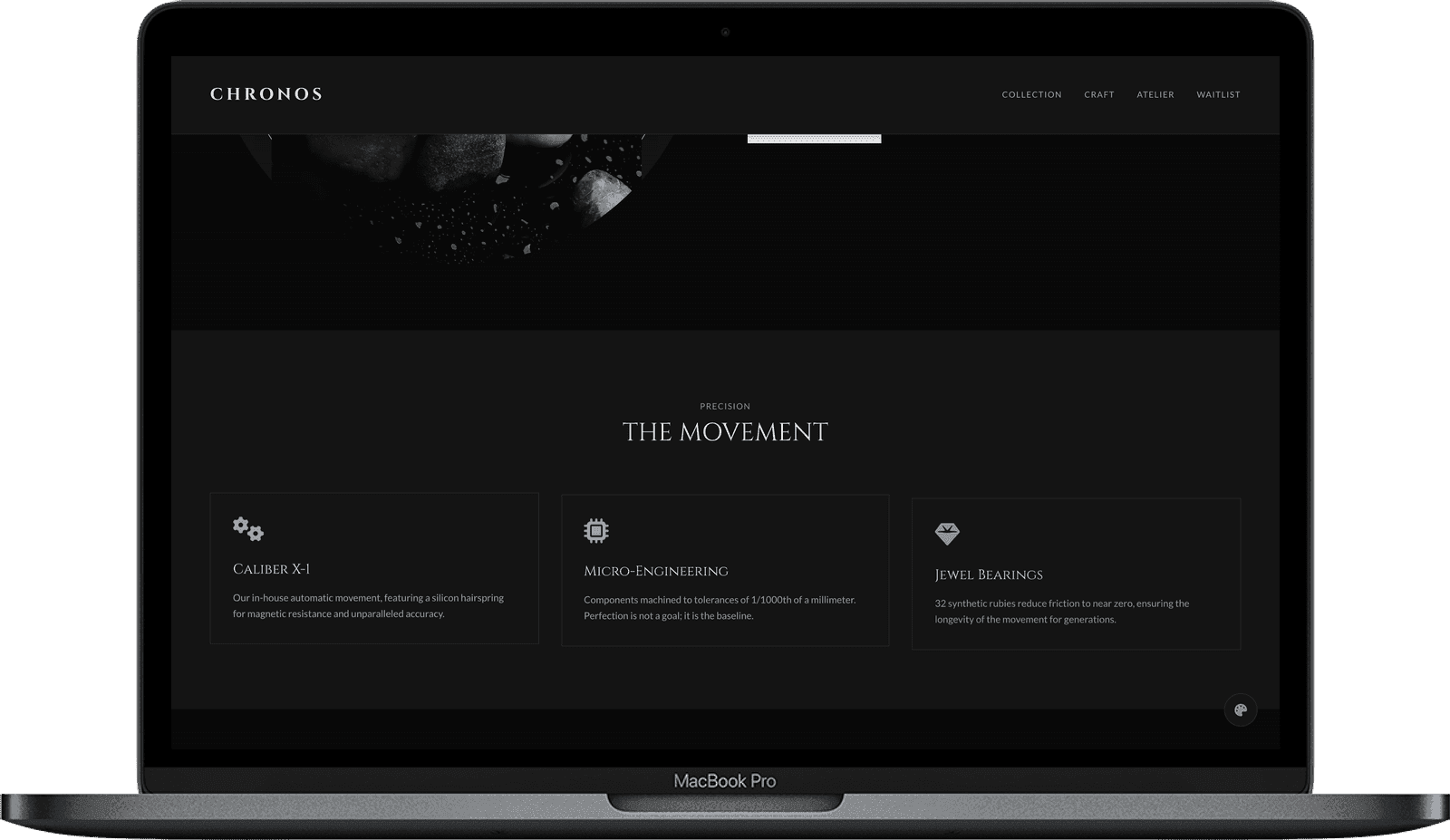 CHRONOS — Преміум лендінг для годинників (HTML) gallery image 3