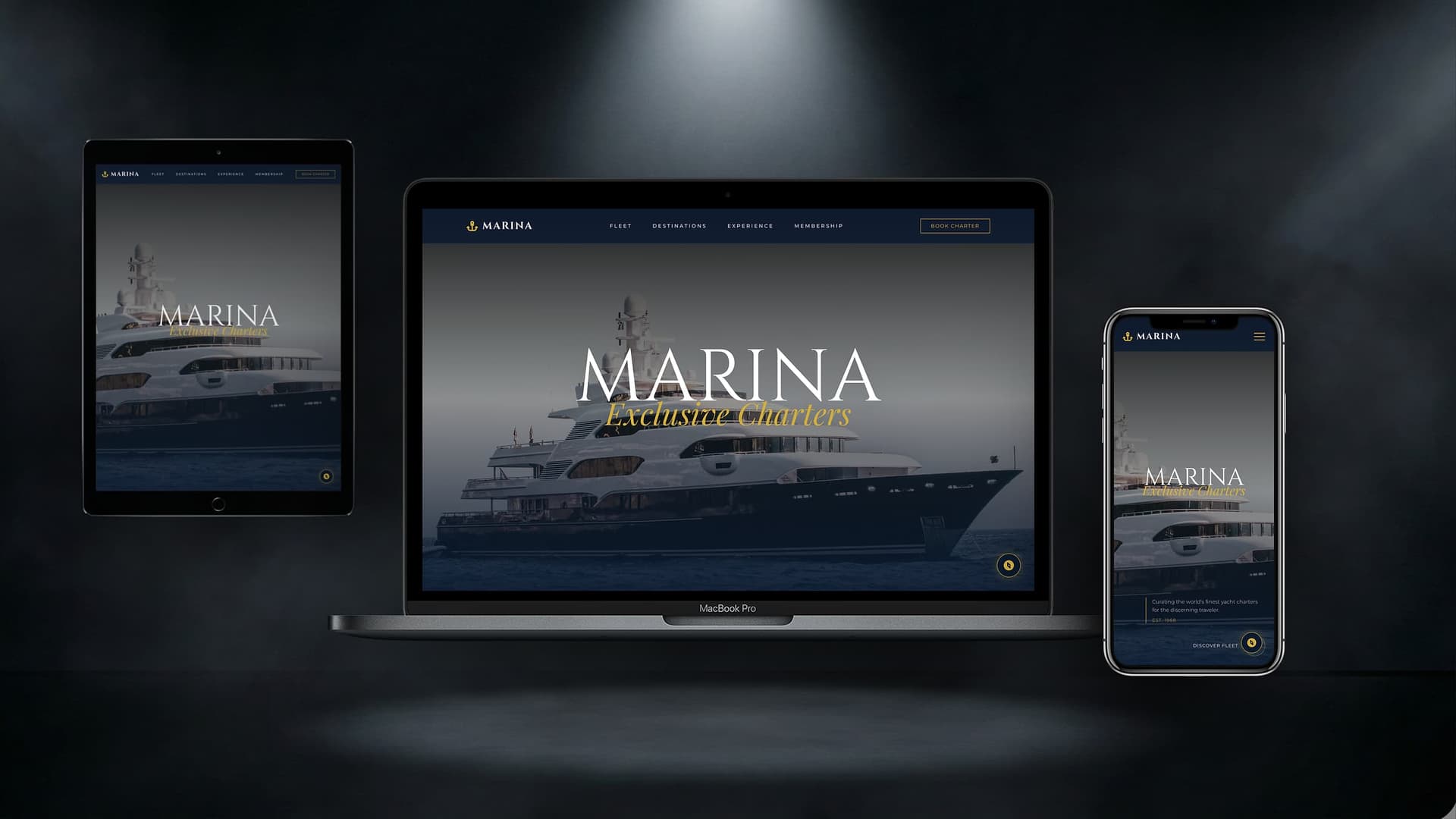 MARINA — Ваш цифровий флот (Шаблон для яхтингу) - Лендінг Website Template